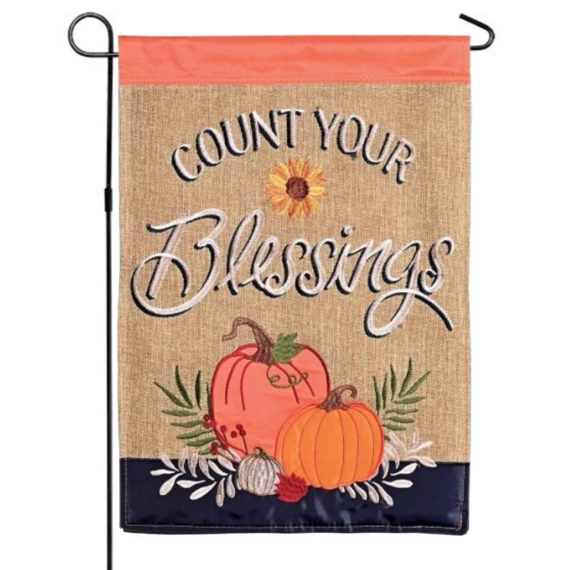Count Your Blessings Garden Flag